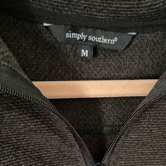 NWT Simply Southern Men’s 1/4 Zip Pullover Sweater - Picture 3 of 5